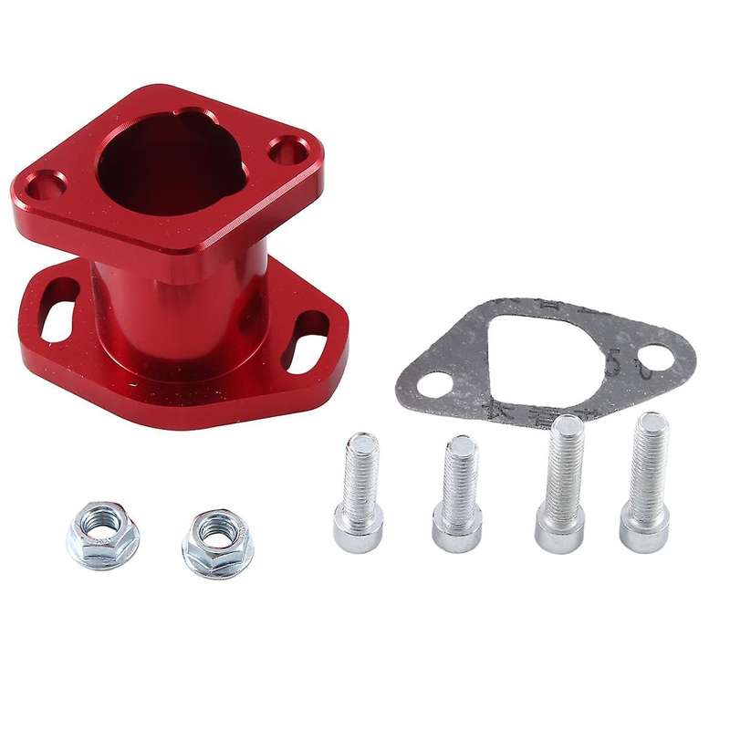 VM22 Red Carburetor Connector Port Intake Manifold Carburetor Adapter Auto Supplies