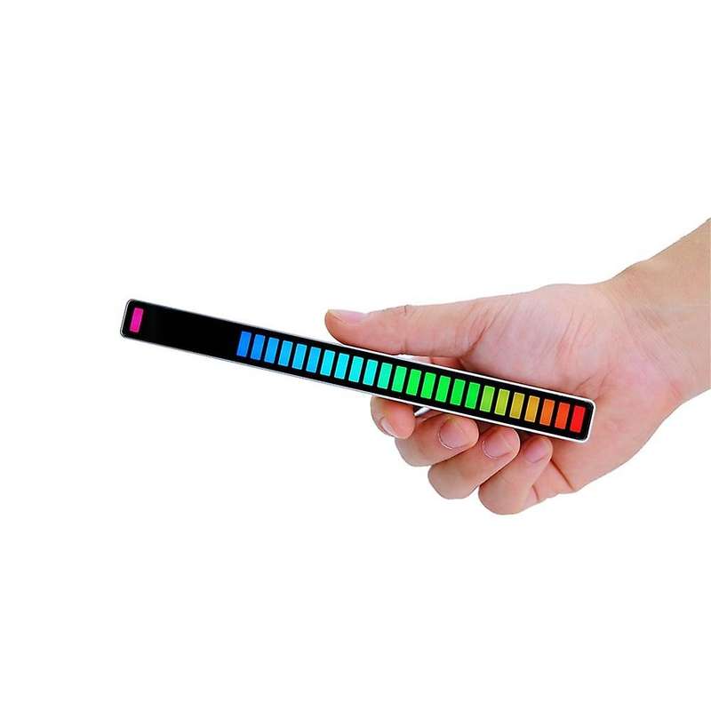 Voice Control Pickup Rhythm Lamp Car Atmosphere Desktop Rgb Spectrum LED Music Sensor Lamp