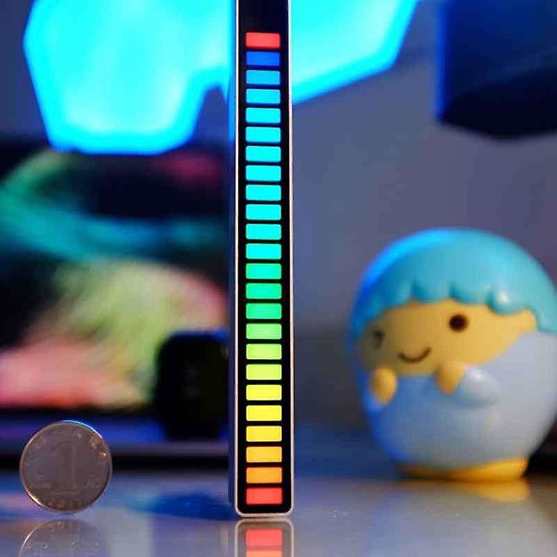 Voice Control Pickup Rhythm Lamp Car Atmosphere Desktop Rgb Spectrum LED Music Sensor Lamp