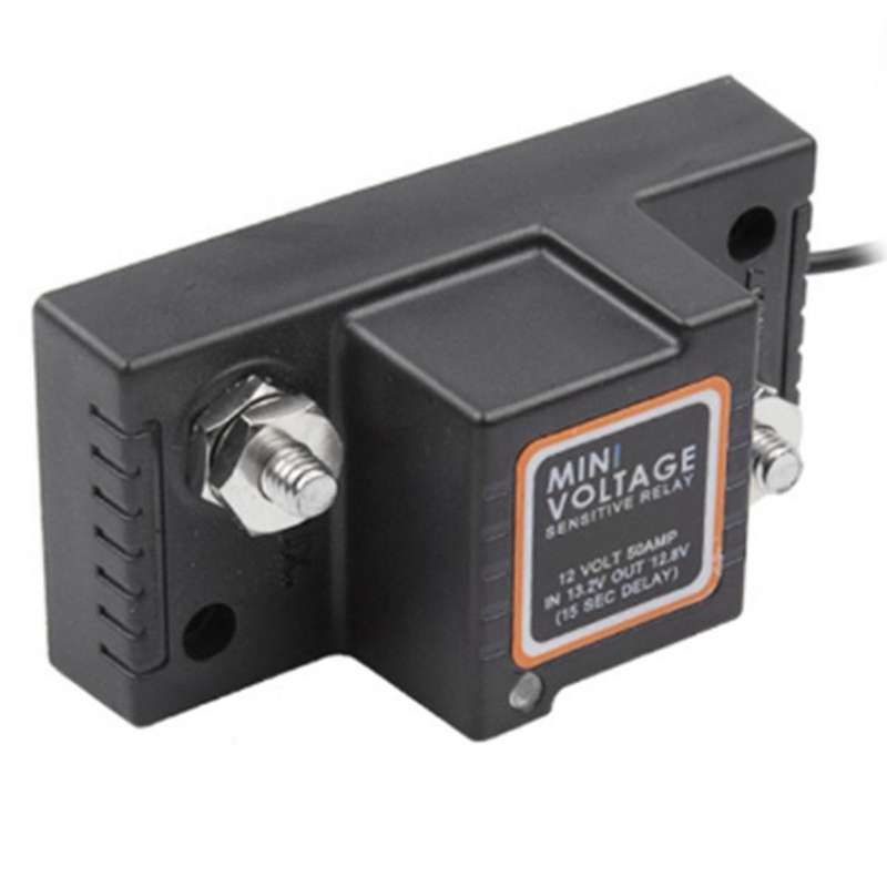 Voltage Sensitive Split Charge Relay VSR 12V 50A for Motorcycle Kart Car UTV ATV Smart Battery Dual