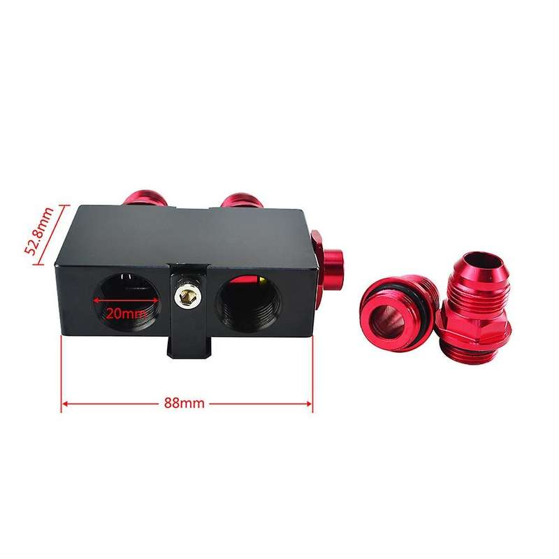 VR - Oil Filter Sandwich Adaptor with In-Line Oil Thermostat Fitting Oil Sandwich Adapter AN10