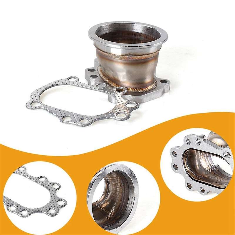 V-shape Flanged Turbine Down Pipe Adapt for T25t28 Gt25 Gt28 Stainless Steel Adapter