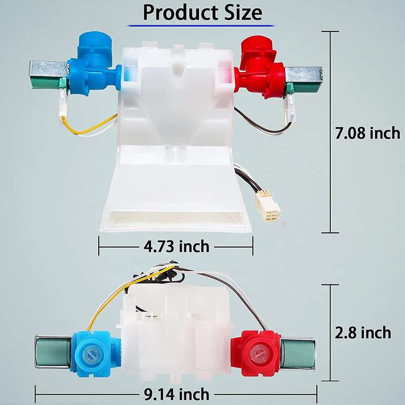 W10144820 Washer Water Inlet Valve Washing Machine Replacement Part Compatible for Replaces