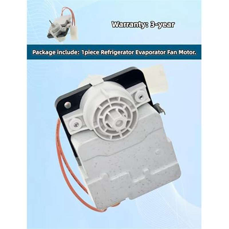 W10464673 Refrigerator Evaporator Fan Motor for WPW10464673 PS7320664 PS11755167 3020513, 115V 60Hz