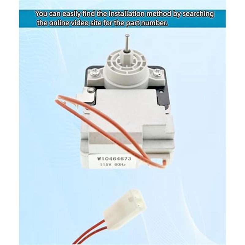 W10464673 Refrigerator Evaporator Fan Motor for WPW10464673 PS7320664 PS11755167 3020513, 115V 60Hz