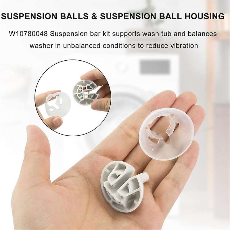 W10780048 W10189077 for Ken-More Washing Machine Suspension Rod Kit W10780045 DC97-1650C