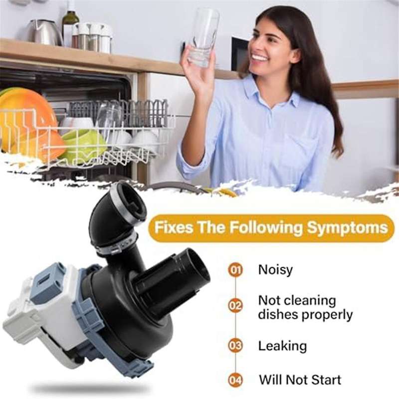 W11084656 Dishwasher Circulation Pump and Motor Assembly for , , , 4534097, PS12070585