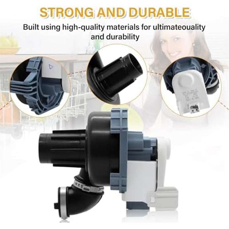 W11084656 Dishwasher Circulation Pump and Motor Assembly for , , , 4534097, PS12070585