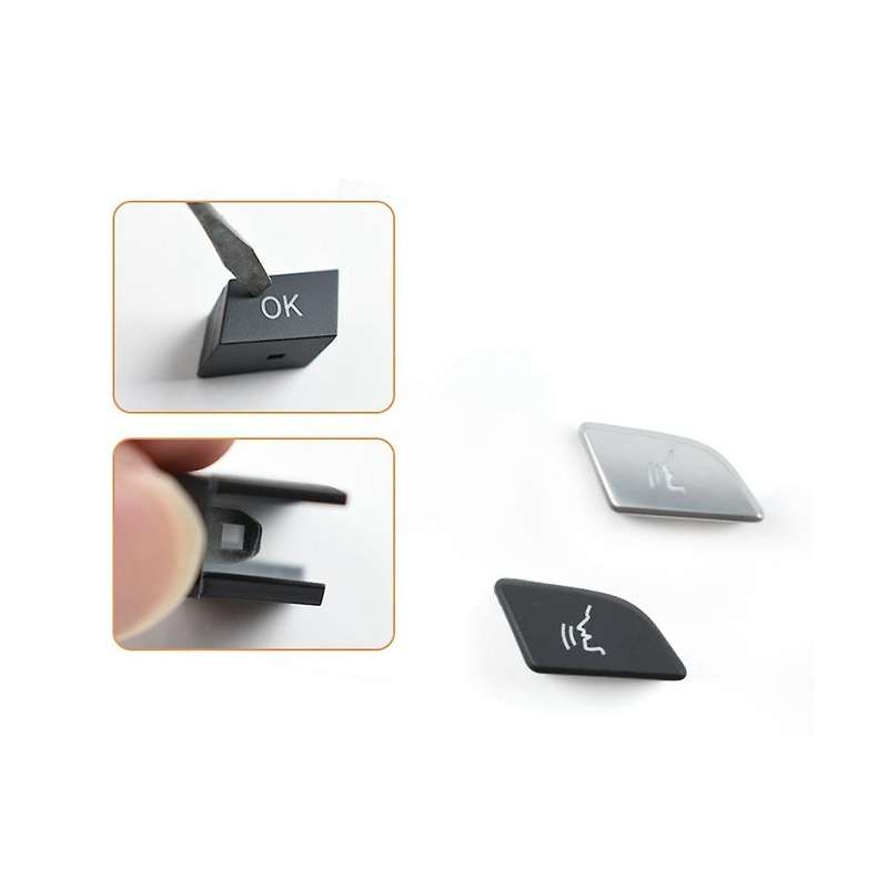 W204 W212 W218 Car Steering Wheel Control Switch Button Cover Volume for C E A Class W156 W246 ,sil