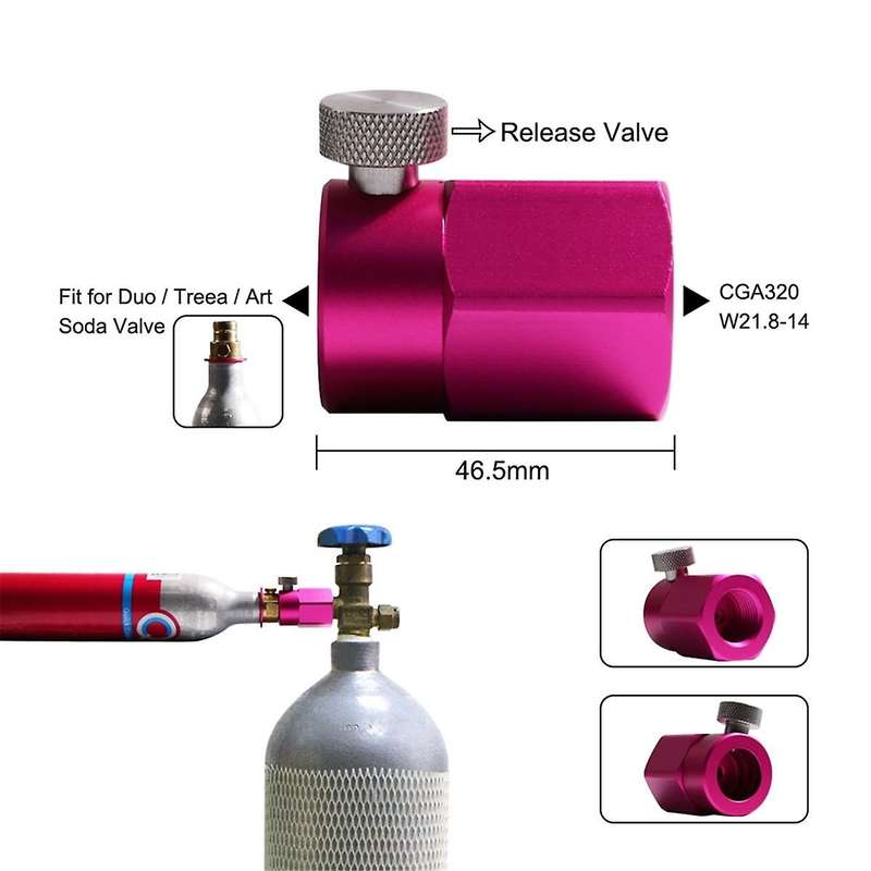 W21.8 Cylinder QUICK Adapter Valve Inflation Regulating Valve for DUO/TERRA/ART//Crystal 3.0