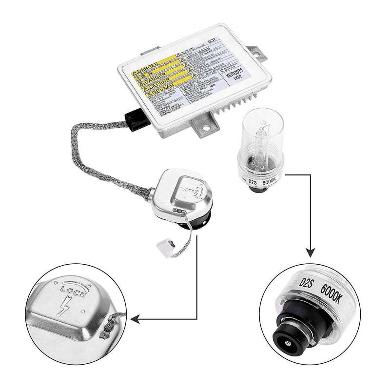 W3T10471 X6T02991 33119-S0K-A10 HID Headlight Ballast with Igniter and D2S Bulb for TL TSX S2000 Acc