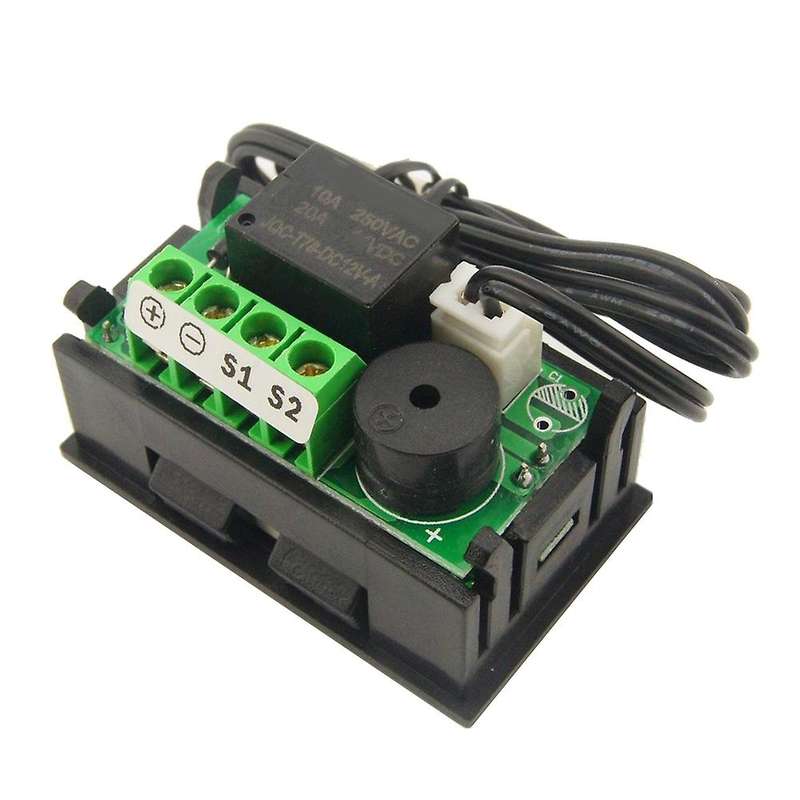 W2809 12v Ac110-220v Probe Line Digital Temperature Control Led Display Thermostat with Heat/coolin