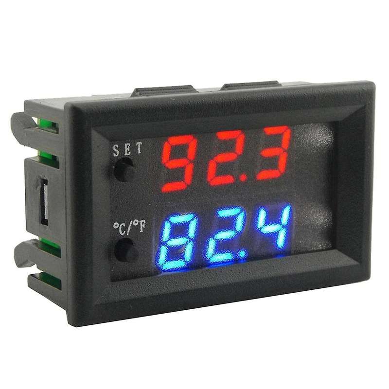 W2809 12v Ac110-220v Probe Line Digital Temperature Control Led Display Thermostat with Heat/coolin