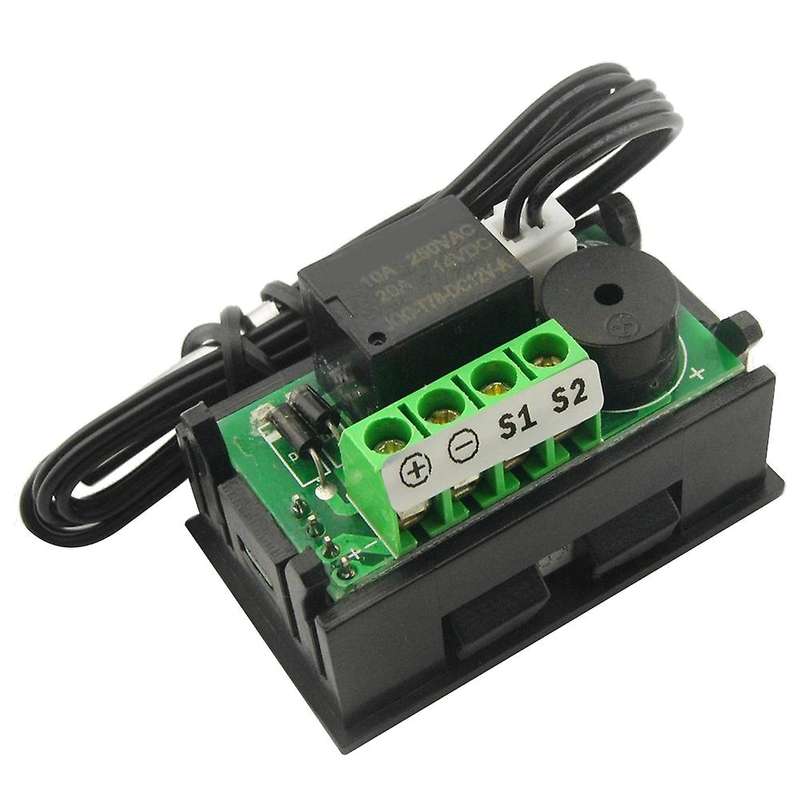W2809 12v Ac110-220v Probe Line Digital Temperature Control Led Display Thermostat with Heat/coolin