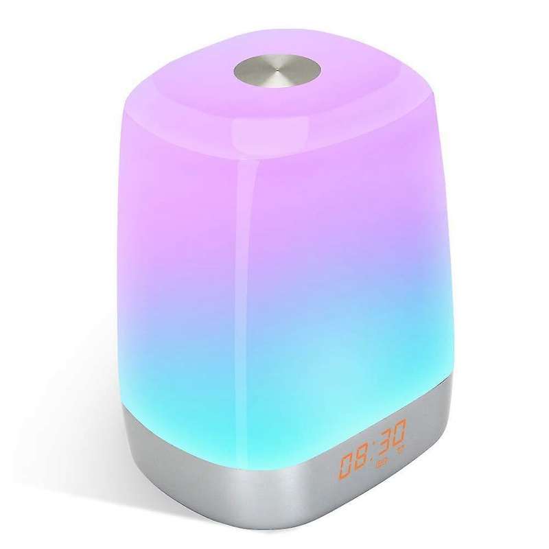 Wake Up Light Beside Lamp Alarm Clock with Sunrise Simulation Pressure Sensor Multicolor Dimmable Ni
