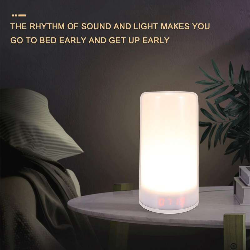 Wake Up Light, Alarm Clock with Sunrise Simulation, 5 , Multi Light Modes,contact Control Night Lig