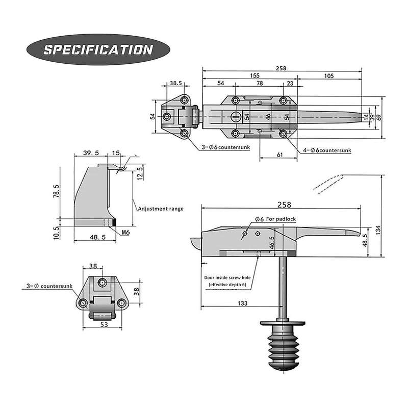 Walk In Freezer Door Latches Walk In Cooler Door Handle Latches Freezer Kit Heavy Duty with Key and