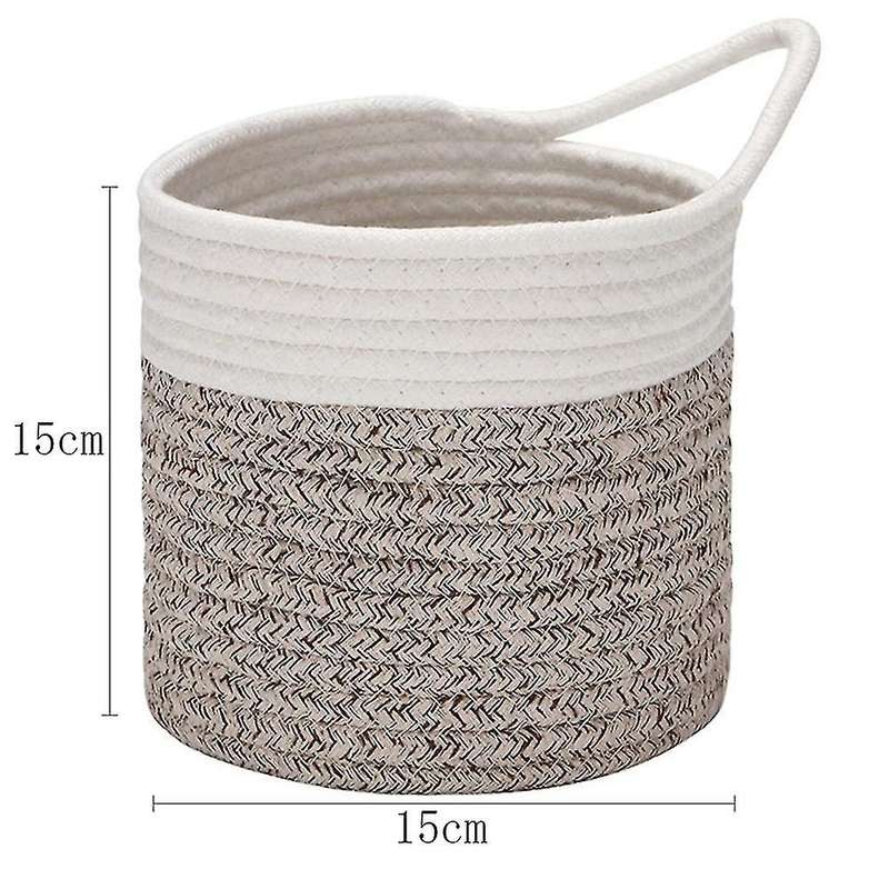 Wall Baskets Small Cotton Rope Baskets Woven Baskets Storage Hanging Baskets for Organizing Round B
