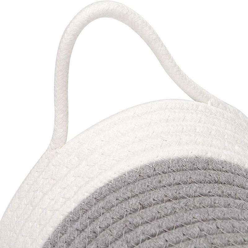 Wall Baskets Small Cotton Rope Baskets Woven Baskets Storage Hanging Baskets for Organizing Round B