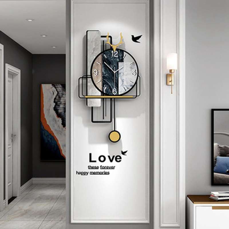 Wall Clock Modern Design Pendulum Living Room Decoration Kitchen Acrylic Wall Clock