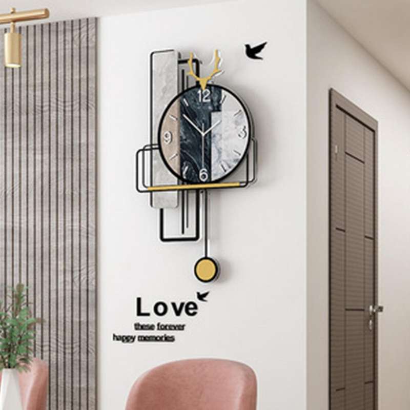 Wall Clock Modern Design Pendulum Living Room Decoration Kitchen Acrylic Wall Clock