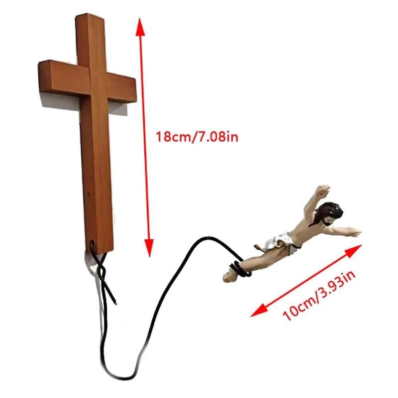 Wall Crosses Bungee Jumping Decoration, Easter Crosses Decoration, Easter Ambiance Decorative Orname