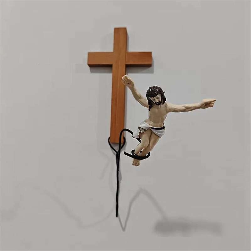Wall Crosses Bungee Jumping Decoration, Easter Crosses Decoration, Easter Ambiance Decorative Orname