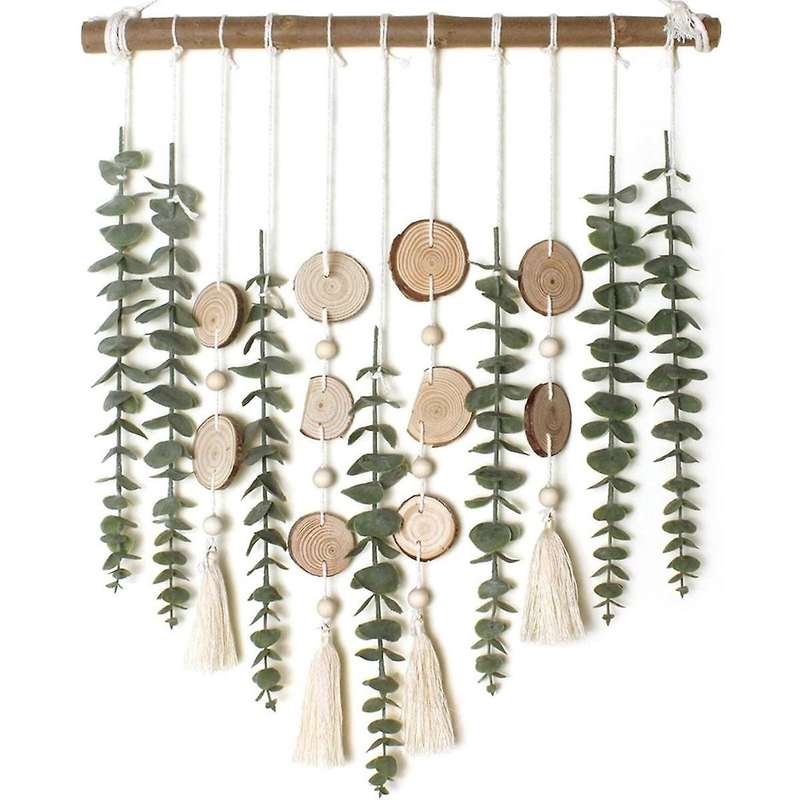 Wall Decor Artificial Eucalyptus Farmhouse Wall Hanging Greenery Vines Leaves for Wedding Bedroom Ki