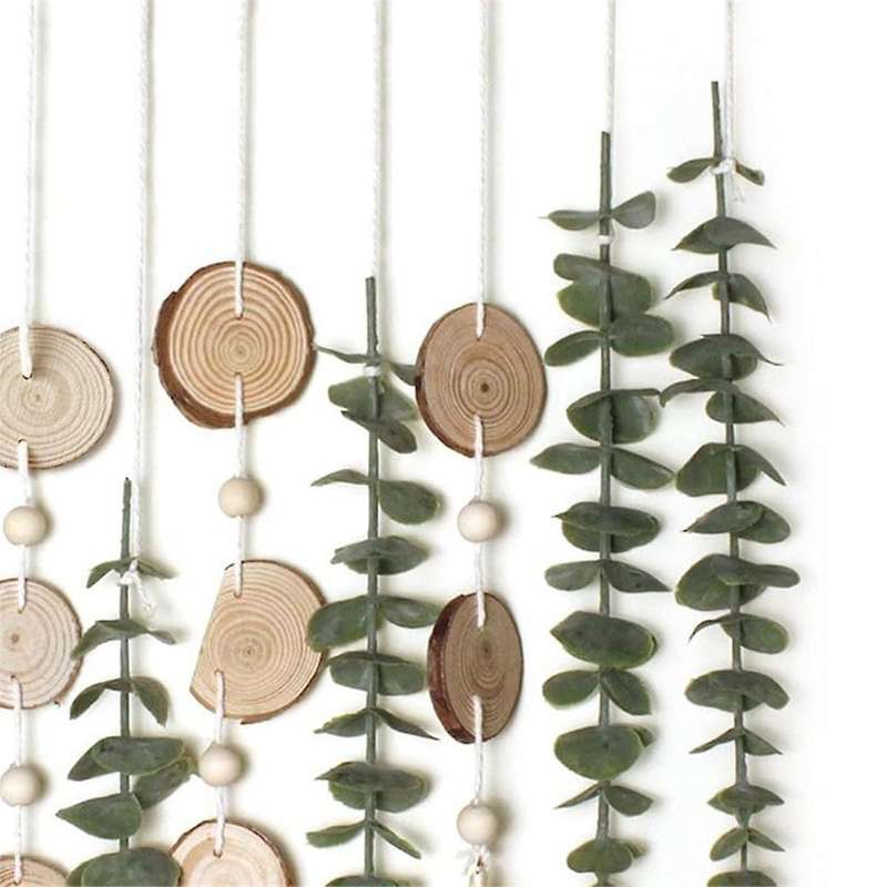 Wall Decor Artificial Eucalyptus Farmhouse Wall Hanging Greenery Vines Leaves for Wedding Bedroom Ki