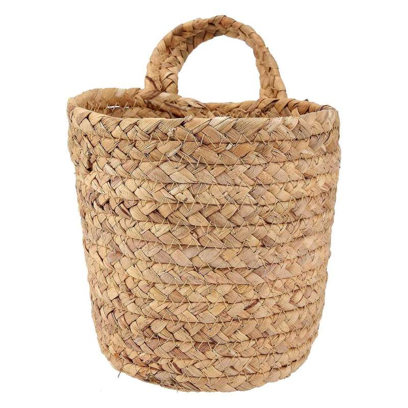 Wall Hanging Rattan Basket Planter Indoor Outdoor Hanging Rope Flower Pot Basket Decor,hanging Flow