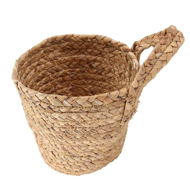 Wall Hanging Rattan Basket Planter Indoor Outdoor Hanging Rope Flower Pot Basket Decor,hanging Flow