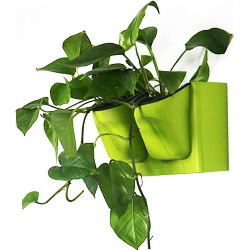 Wall Hanging Planter Pots , Plants & Flowers Plastic Pots Baskets with Hooks, for Home Garden Porch