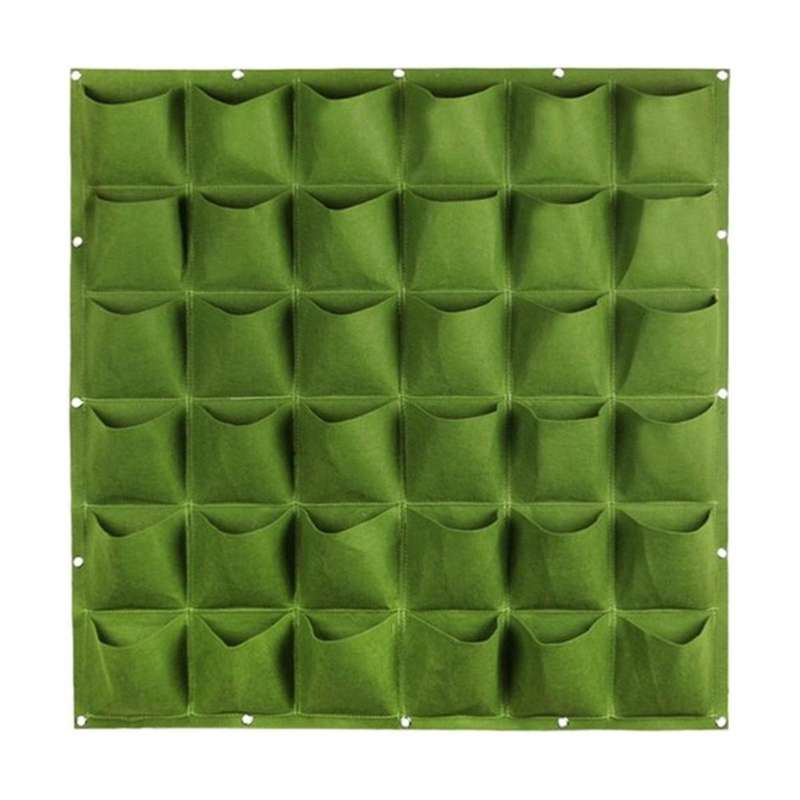 Wall Hanging Pockets Planting Bags Flower Pot Waterproof Grow Bag Garden Planter Vertical Suculenta