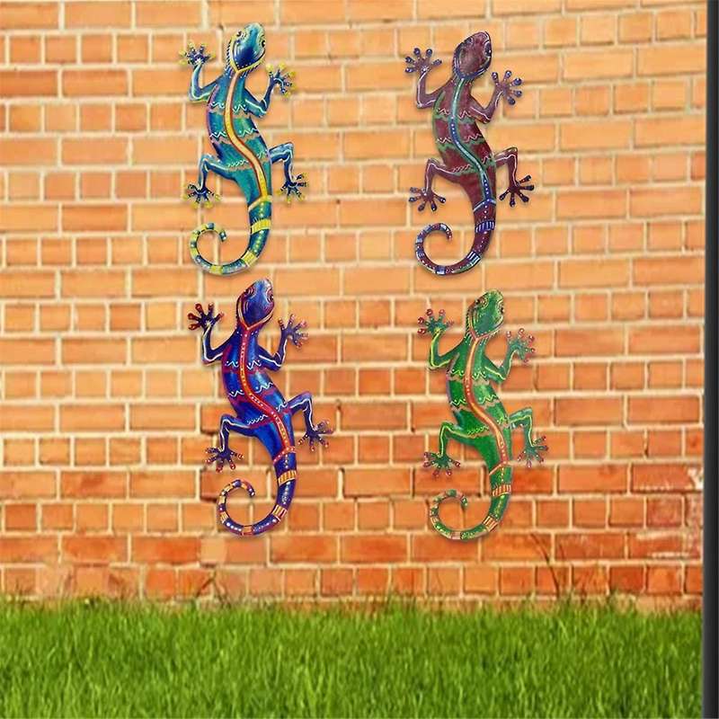 Wall Hanging Decoration Supplies Lizard Wall Hanging Indoor and Outdoor Gardening Decoration Garden