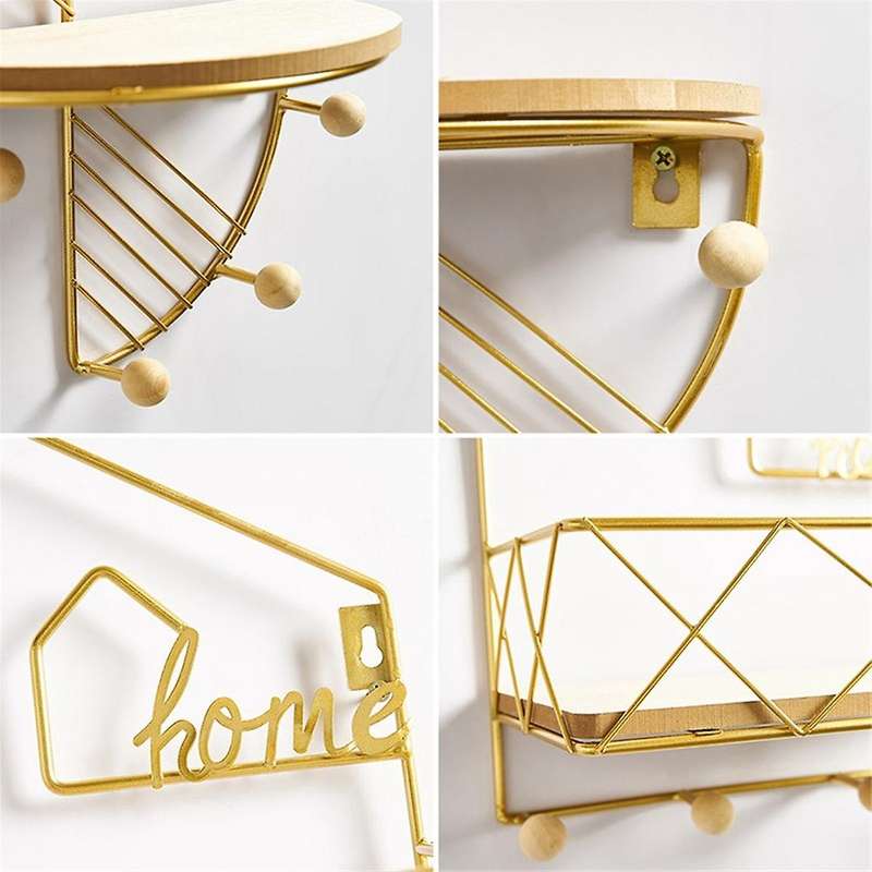 Wall Hanging Hook Mount Display Stand Holder Aesthetics Home Decoration Multifunctional Heart Shaped
