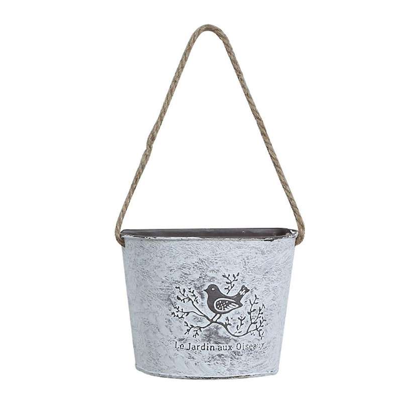 Wall Hanging Planter Plant Pot Flower Basket Garden Succulent Container Metal Iron Flower Holder Ho