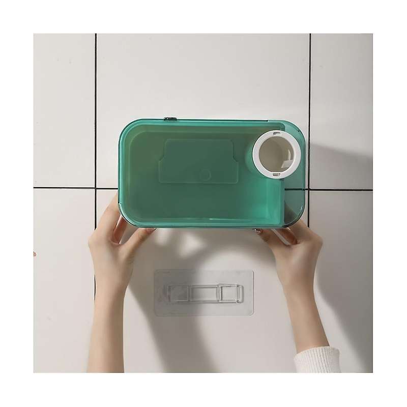Wall Mount Bathroom Tissue Punch-free Phone Rack Case Toilet Paper Holder Waterproof Shelf Organize