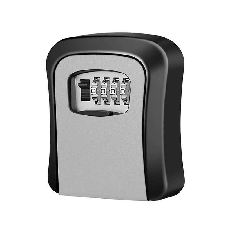 Wall Mount Key Lock Box 4 Digit Password Code Security Lock Office Key Safe Secret Storage Box Orga