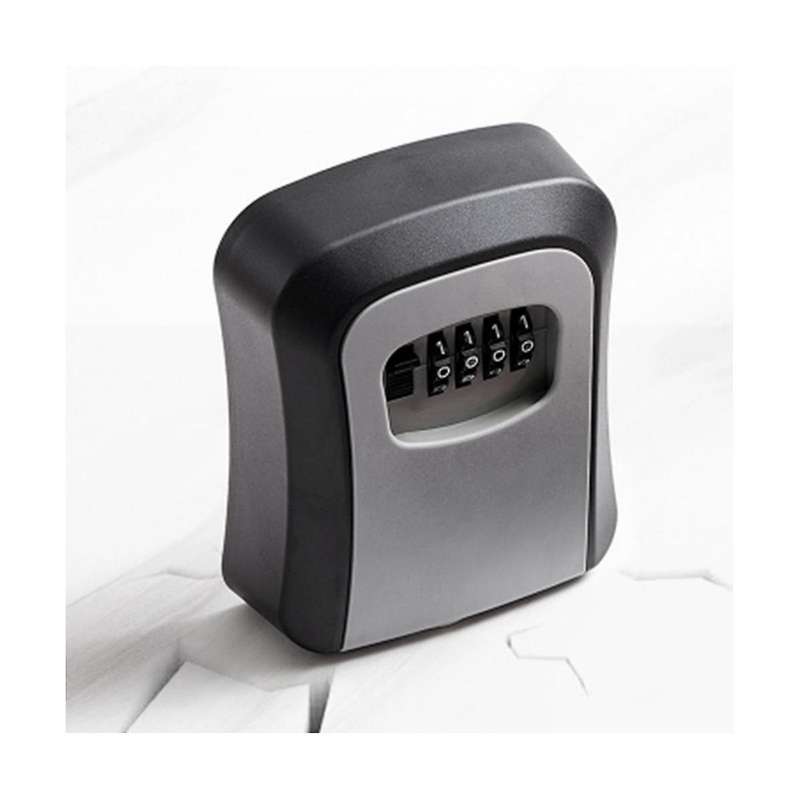 Wall Mount Key Lock Box 4 Digit Password Code Security Lock Office Key Safe Secret Storage Box Orga