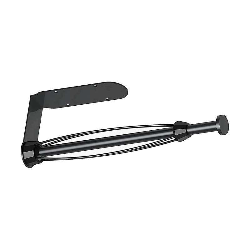 Wall Mount with Damping Under Counter Paper Towel Shelf with Self-adhesive and Screw for Kitchen Ba