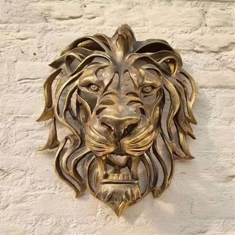 Wall Mounted Art Sculpture Gold Resin Art Wall Luxury Decor Art Wall Hanging