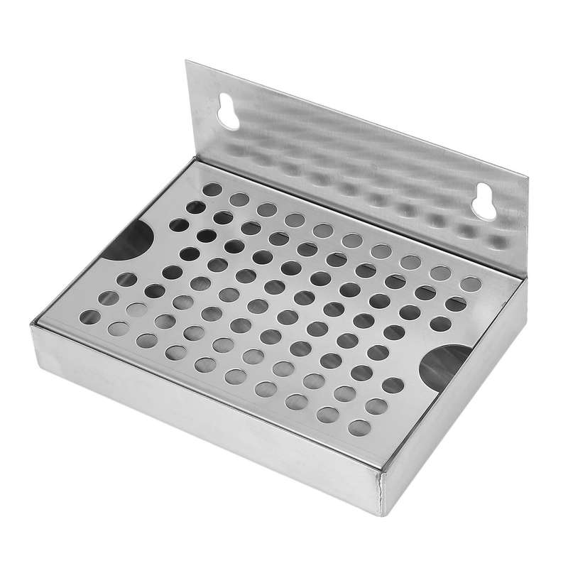 Wall Mount Beer Tray No Drain 304 Stainless Steel Homebrew Kegging Beer