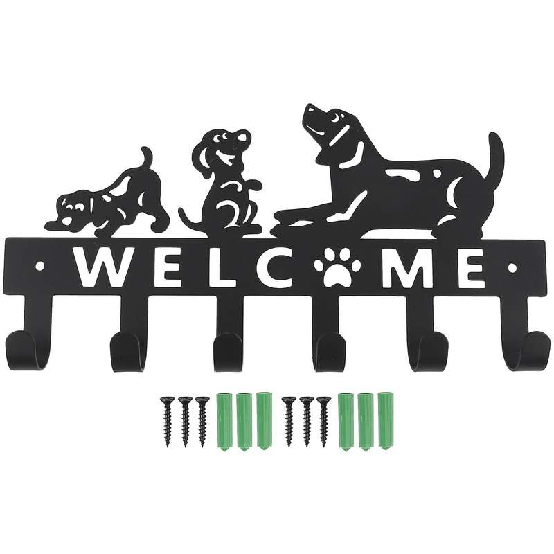 Wall Mounted Dog Coat Racks,Towel Rack for Bathroom Wall,Farmhouse Hat and Dog Leash Holder,Kitchen