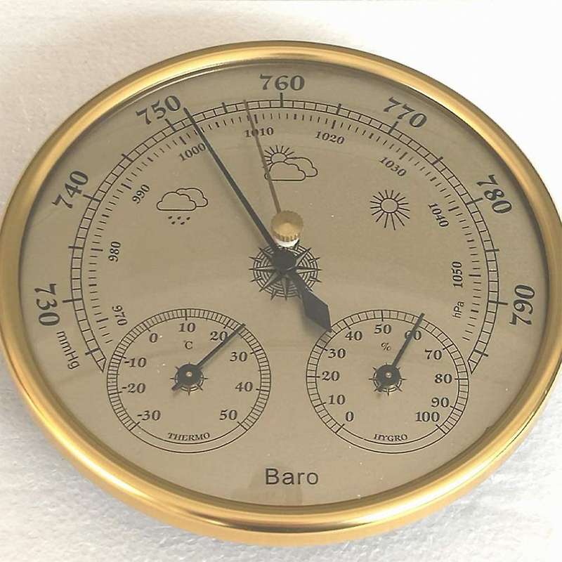 Wall Mounted Household Barometer Thermometer Hygrometer Weather Station Hanging