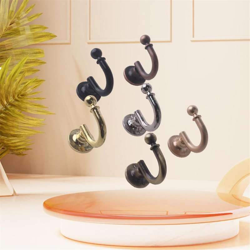 Wall Mounted Metal Curtain Hooks Holdback Decorative Drapery Curtain Hanger