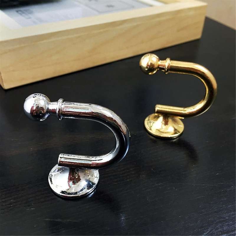 Wall Mounted Metal Curtain Hooks Holdback Decorative Drapery Curtain Hanger