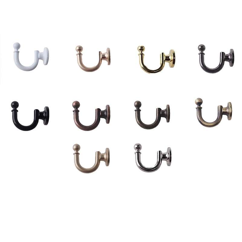 Wall Mounted Metal Curtain Hooks Holdback Decorative Drapery Curtain Hanger