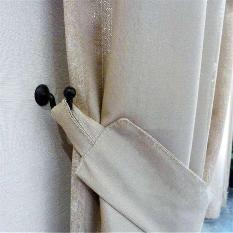 Wall Mounted Metal Curtain Hooks Holdback Decorative Drapery Curtain Hanger