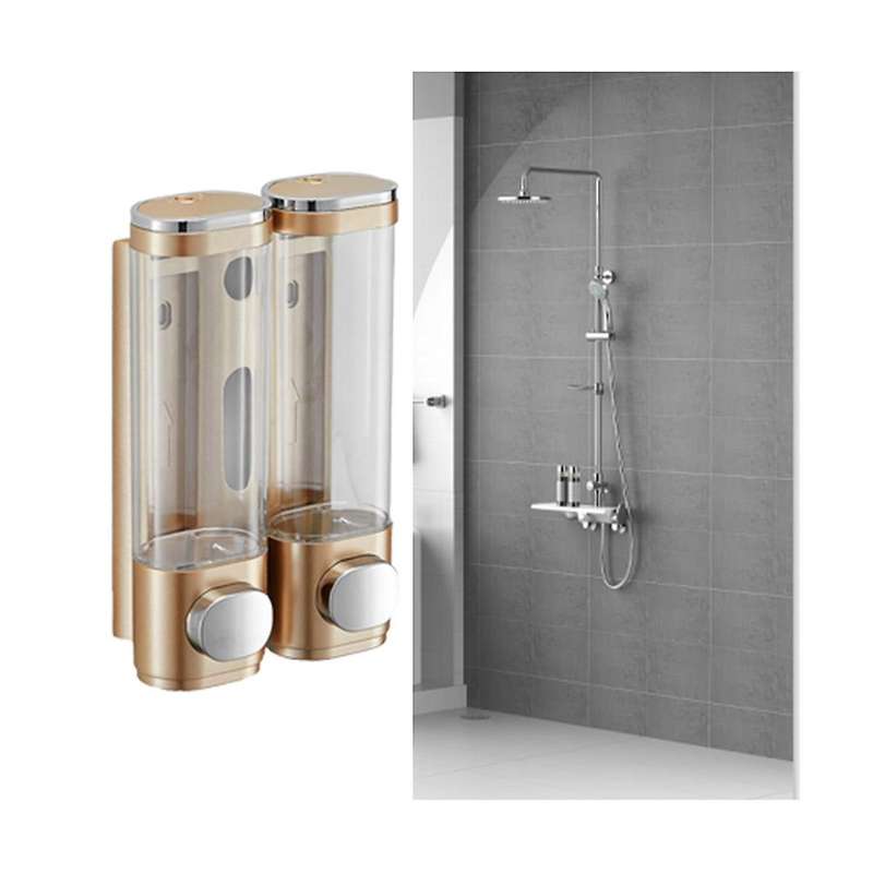 Wall Mounted Liquid Soap Dispenser Hand Washing Dispenser Family Hotel Bathroom Shower Gel Shampoo C