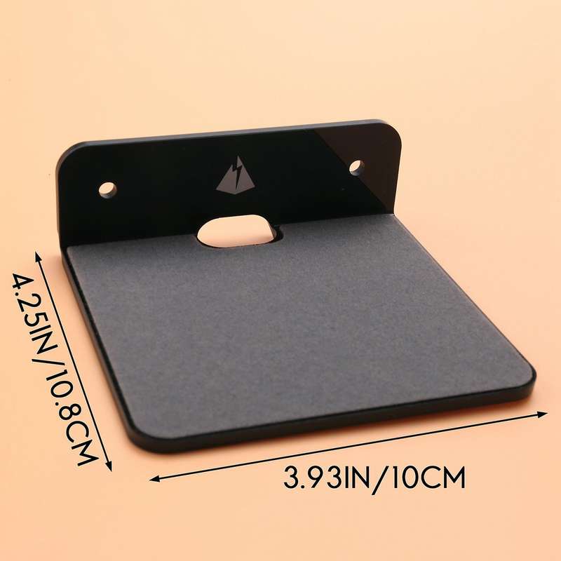 Wall Shelf Speaker Stand, Small Wall Shelf Speaker Mount (Black)